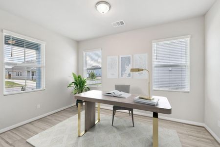 Dedicated Den/Office staged