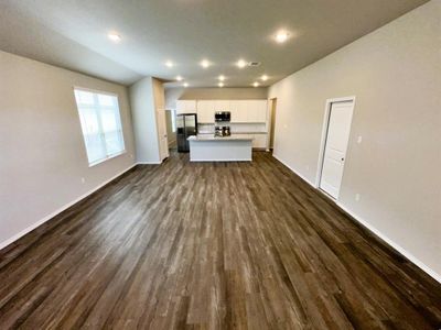 WIDE OPEN CONCEPT- view from your vaulted living room into your kitchen & dining.