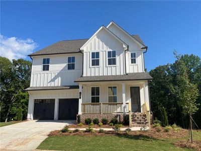 New construction Single-Family house 70 Declan Pass, Dawsonville, GA 30534 Leyland Homeplan- photo 0