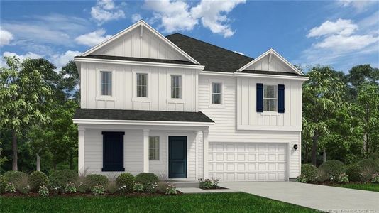 New construction Single-Family house 57 Bennington Way, Lillington, NC 27546 Wayfare- photo 0