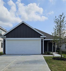 New construction Single-Family house 1504 Mount Bassie Court, Conroe, TX 77301 Grove- photo 1 1