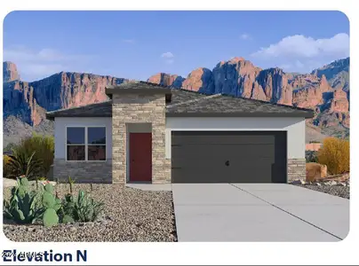 New construction Single-Family house 5420 S 253Rd Lane, Buckeye, AZ 85326 Cardinal- photo 0