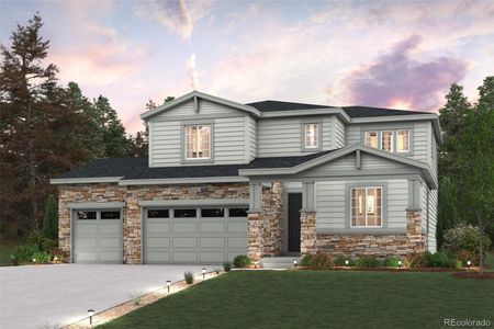 New construction Single-Family house 13800 Hanging Lake Street, Parker, CO 80138 Camellia- photo 3 3