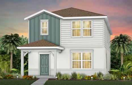 New construction Single-Family house 6987 Sunrise Crescent Aly, Orlando, FL 32829 Haddock- photo 0
