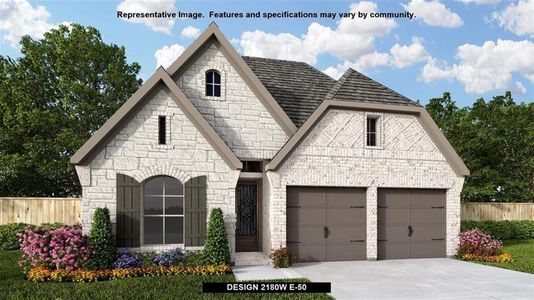 New construction Single-Family house 5030 Country Meadows Trail, Manvel, TX 77583 Design 2180W- photo 0