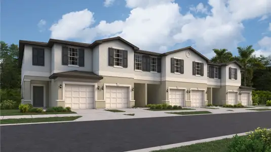 New construction Townhouse house Hampton, 32076 Pop Ash Place, San Antonio, FL 33576 - photo