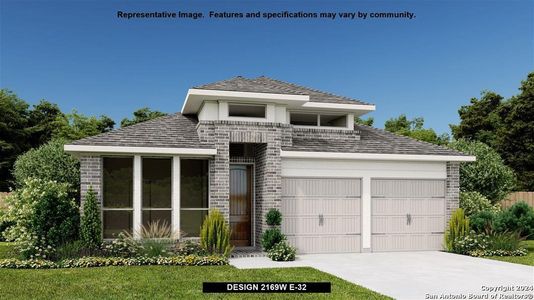 New construction Single-Family house 12453 Redwater, San Antonio, TX 78253 Design 2169W- photo 0