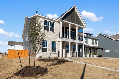 New construction Single-Family house 244 Travis Ln, Liberty Hill, TX 78642 Raven- photo 0