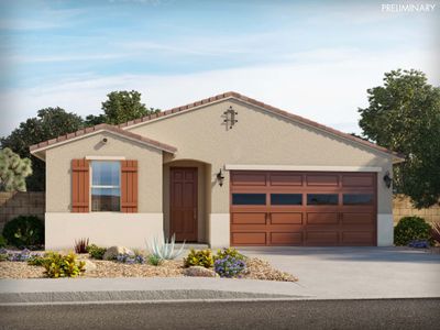 New construction Single-Family house 35505 W Cartegna Lane, Maricopa, AZ 85138 Leslie- photo 0
