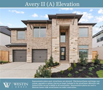 New construction Single-Family house 4414 Millstone Drive, Manvel, TX 77578 The Avery II- photo 0
