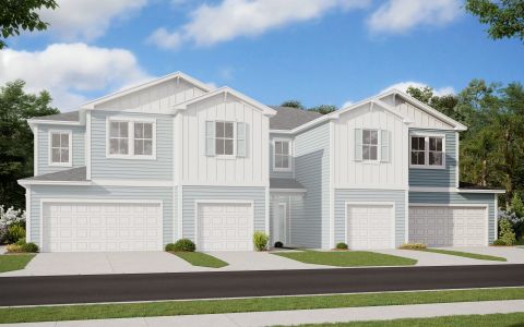 New construction Townhouse house 180 Brandon Lakes Drive, Saint Augustine, FL 32092 - photo 0