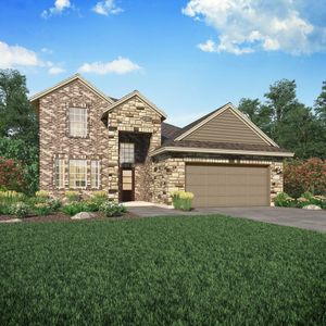 New construction Single-Family house Larkspur II, 31403 Dell Valley Lane, Hockley, TX 77447 - photo