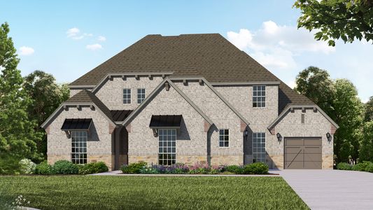 Plan 855 Elevation B with Stone