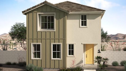 Farmhouse Elevation | Millennial | Solvida at Estrella | New Homes in Goodyear, AZ | Landsea Homes