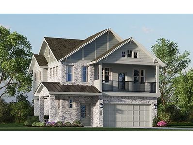 New construction Single-Family house Storybrooke – Courtyard Collection, Prairie Lakeshore Lane, Katy, TX 77493 - photo