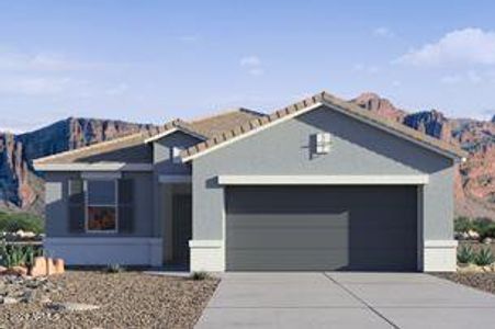 New construction Single-Family house 1708 W Stradling Avenue, Apache Junction, AZ 85120 The Baxter- photo 0