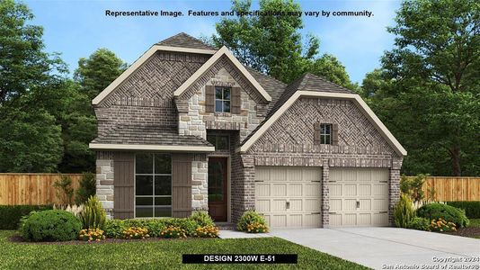 New construction Single-Family house 9902 Monstenco Trail, San Antonio, TX 78254 Design 2300W- photo 0