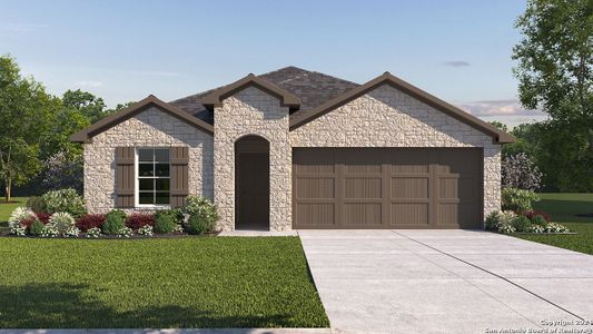 New construction Single-Family house 21271 Millstream Bend, San Antonio, TX 78266 The Harris- photo 0