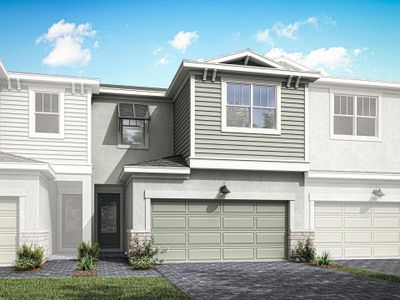 New construction Townhouse house 3547 Nw Solange Court, Jensen Beach, FL 34957 Aqua- photo 0