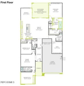 New construction Single-Family house 1379 E Narrowleaf Drive, Gilbert, AZ 85298 Calderwood Plan 4504- photo 1 1