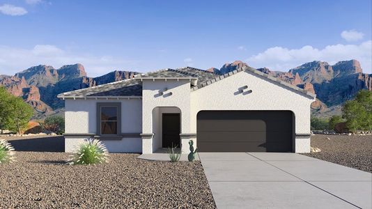 New construction Single-Family house 5733 E Clandestine Dr, San Tan Valley, AZ 85140 Kingston- photo 0