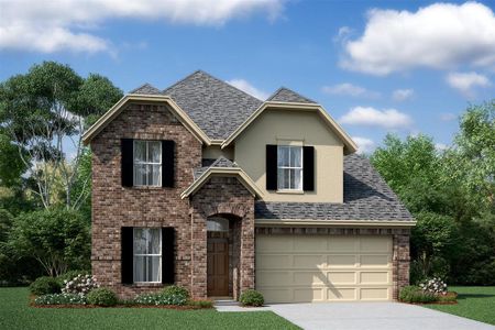 New construction Single-Family house 1702 Sun Dial Drive, Angleton, TX 77515 Ashville- photo 0