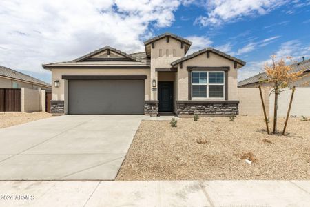 New construction Single-Family house 24066 W Flores Drive, Buckeye, AZ 85326 Dove- photo 0