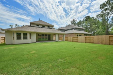 New construction Single-Family house 16142 Rustling Woods Road, Conroe, TX 77302 Plan 5049 Exterior C- photo 31 31