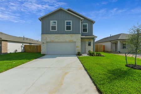 New construction Single-Family house 25654 Roy Rogers Road, Splendora, TX 77372 The Brazos E- photo 0