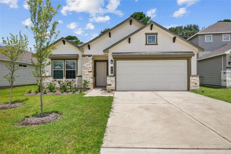 New construction Single-Family house 10108 Basil Beebalm Trail, Magnolia, TX 77354 Elise- photo 0 0