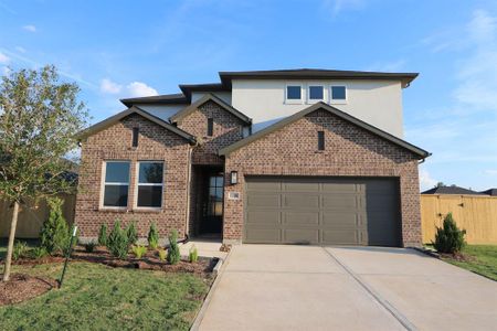 New construction Single-Family house 1226 Buffalo Run, Cypress, TX 77375 Lunaria- photo 0