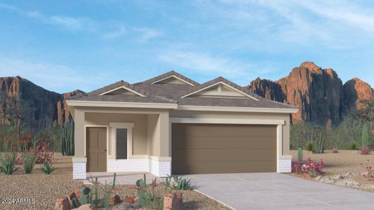 New construction Single-Family house 35618 W San Ildefanso Avenue, Maricopa, AZ 85138 Caroline- photo 0