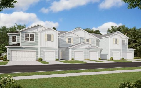 New construction Townhouse house 180 Brandon Lakes Drive, Saint Augustine, FL 32092 - photo 1 1