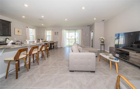 Great Room Kitchen and Dining Area