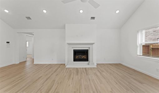 Cozy fireplace in great room (*Photo not of actual home and used for illustration purposes only.)