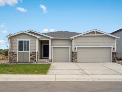 The Granby floorplan exterior image taken at a Meritage Homes community in Northern Colorado.