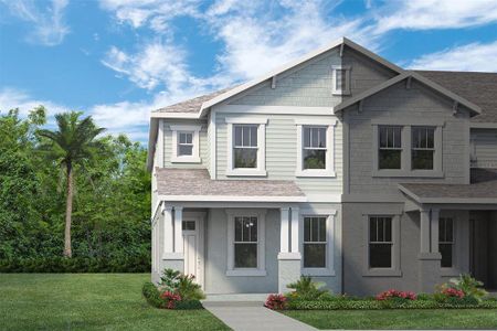 New construction Townhouse house 14046 Scarlet Aster Alley, Winter Garden, FL 34787 Franklin- photo 0