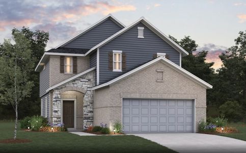 New construction Single-Family house 21319 Barcelona Heights Trl, Tomball, TX 77377 Walker- photo 0