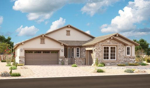 New construction Single-Family house 21748 E. Roundup Way, Maricopa, AZ 85142 Pinecrest- photo 0