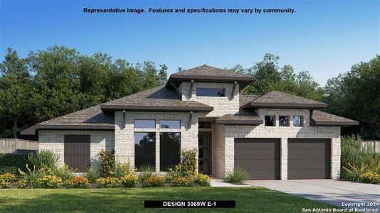 New construction Single-Family house 10138 Dapple Colt, San Antonio, TX 78254 Design 3069W- photo 1 1