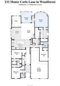 New construction Single-Family house 233 Monte Carlo Drive, Montgomery, TX 77316 540 Plan- photo