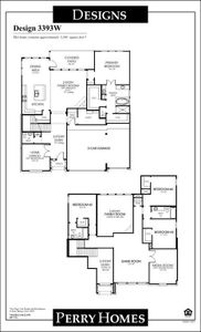 New construction Single-Family house 111 Sandie Drive, Rhome, TX 76078 Design 3393W- photo 4 4