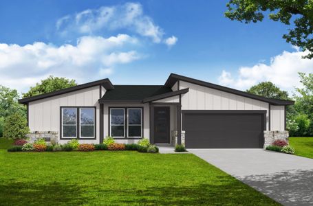 New construction Single-Family house 21511 Oregon Lane, Lago Vista, TX 78645 Bluebonnet- photo 0
