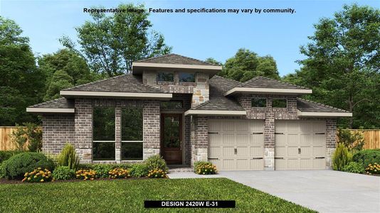 New construction Single-Family house 108 Amber Oak Lane, Georgetown, TX 78628 Design 2420W- photo 0 0