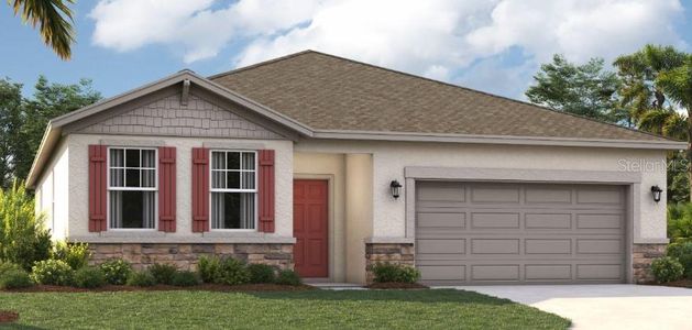 New construction Single-Family house 636 Crown Rose Drive, Eagle Lake, FL 33839 The Webber- photo 0