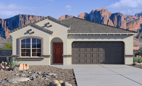 New construction Single-Family house 10443 W Sonrisas Street, Tolleson, AZ 85353 Dove- photo 0