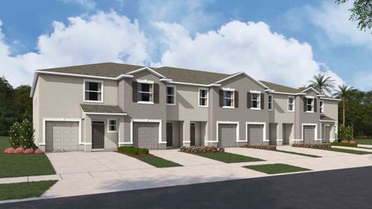 New construction Townhouse house 31346 Midnight Sun Way, Wesley Chapel, FL 33545 Vale- photo 2 2