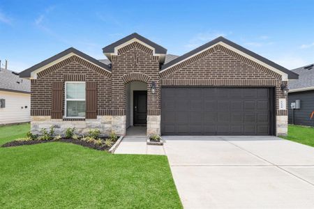 New construction Single-Family house 9018 Century Plant Lane, Rosharon, TX 77583 The Harris- photo 0