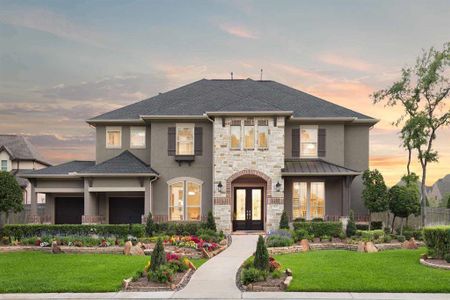 New construction Single-Family house 20402 Rolling Vista Drive, Cypress, TX 77433 Lucca- photo 1 1