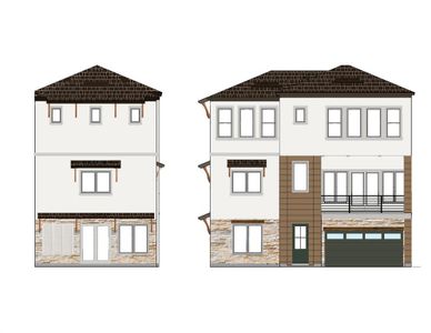 Front and side elevations
